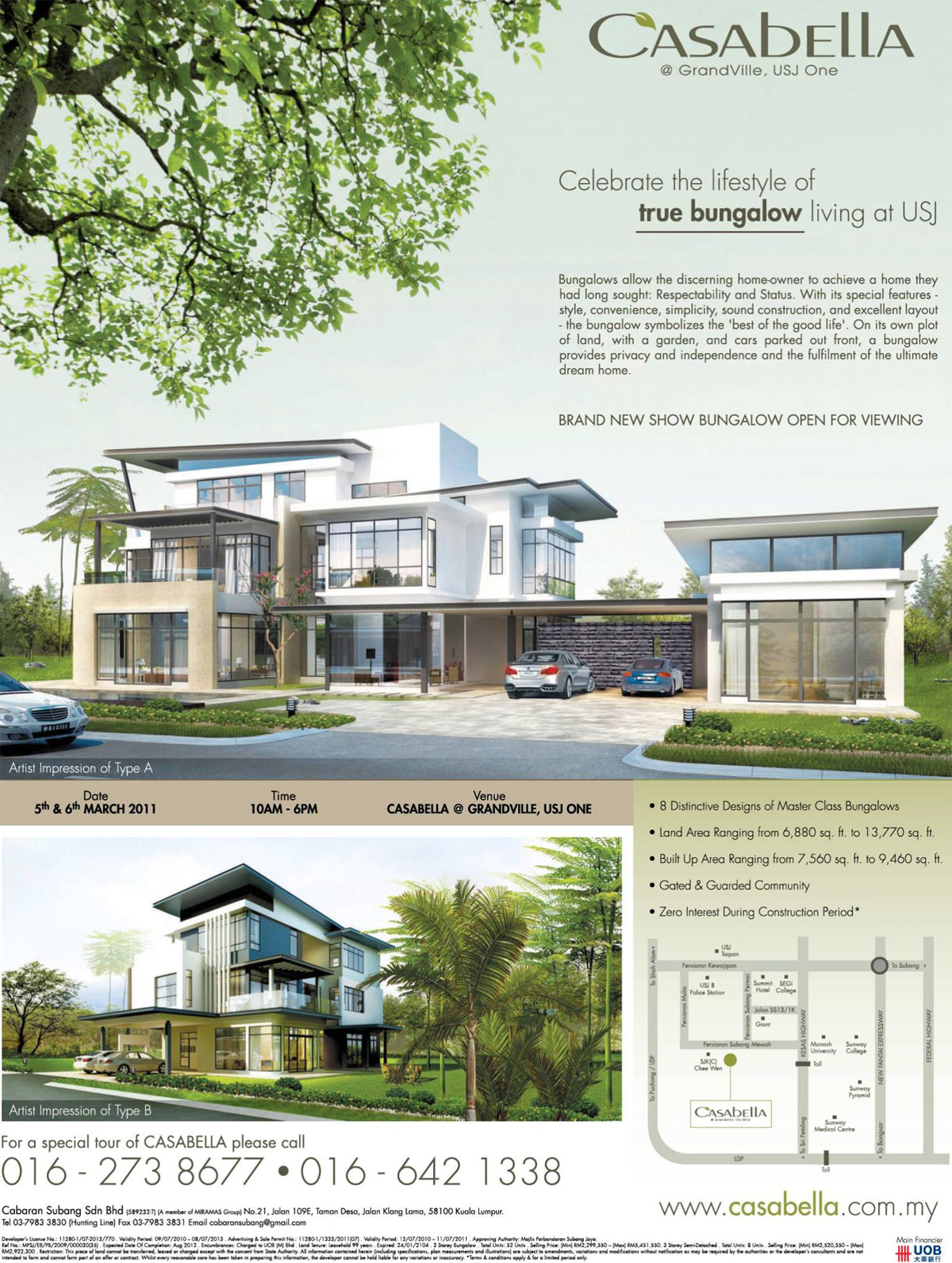 Advertisement: Casabella Bungalows @ GrandVille, USJ One, Subang Jaya, Selangor
